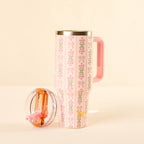 The Darling Effect - 40 oz Lifestyle Flip Straw Tumbler–Oh So Fancy Pink