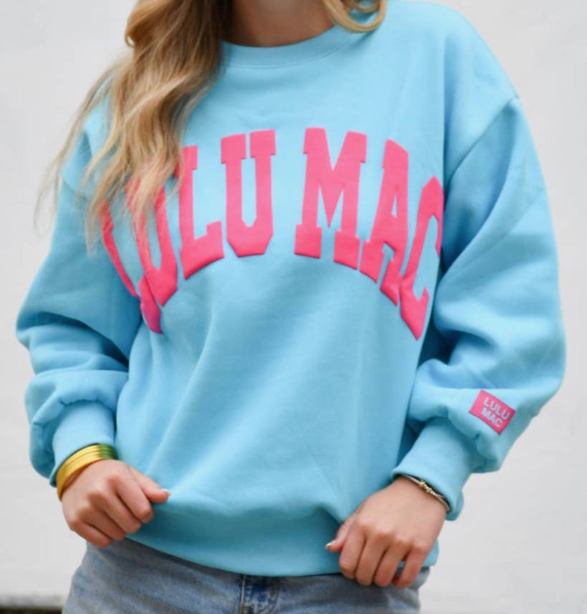 LulunMac Puffy Letter Sweatshirt
