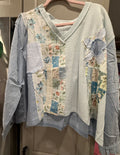 Blue Floral Patch POL
