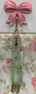 Butterfly Green Bead Necklace