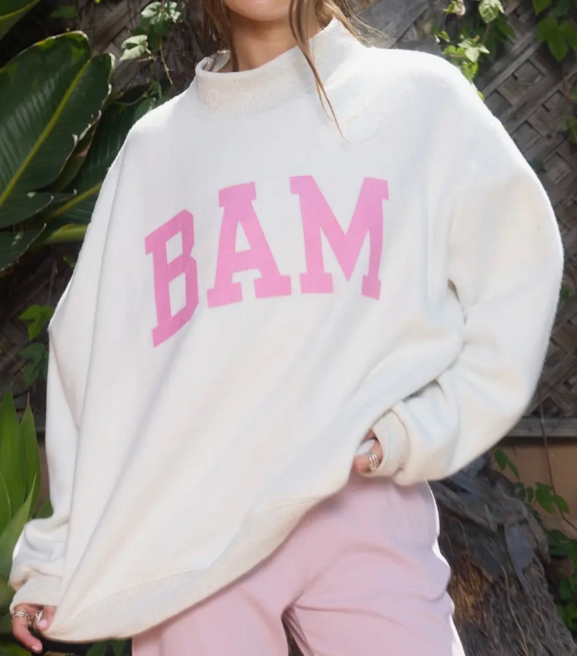 MAHJ Reversible Mock Neck