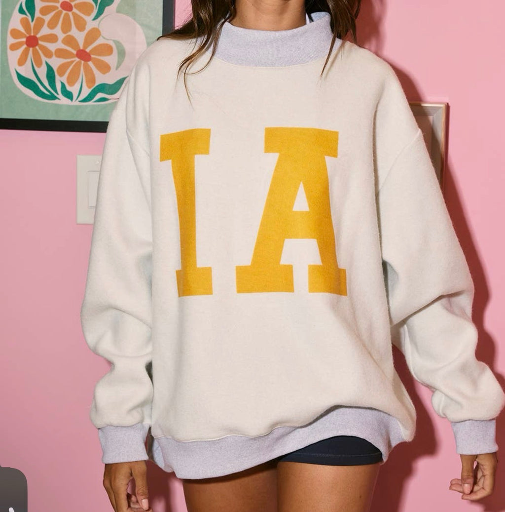 Iowa Reversible Mock Neck