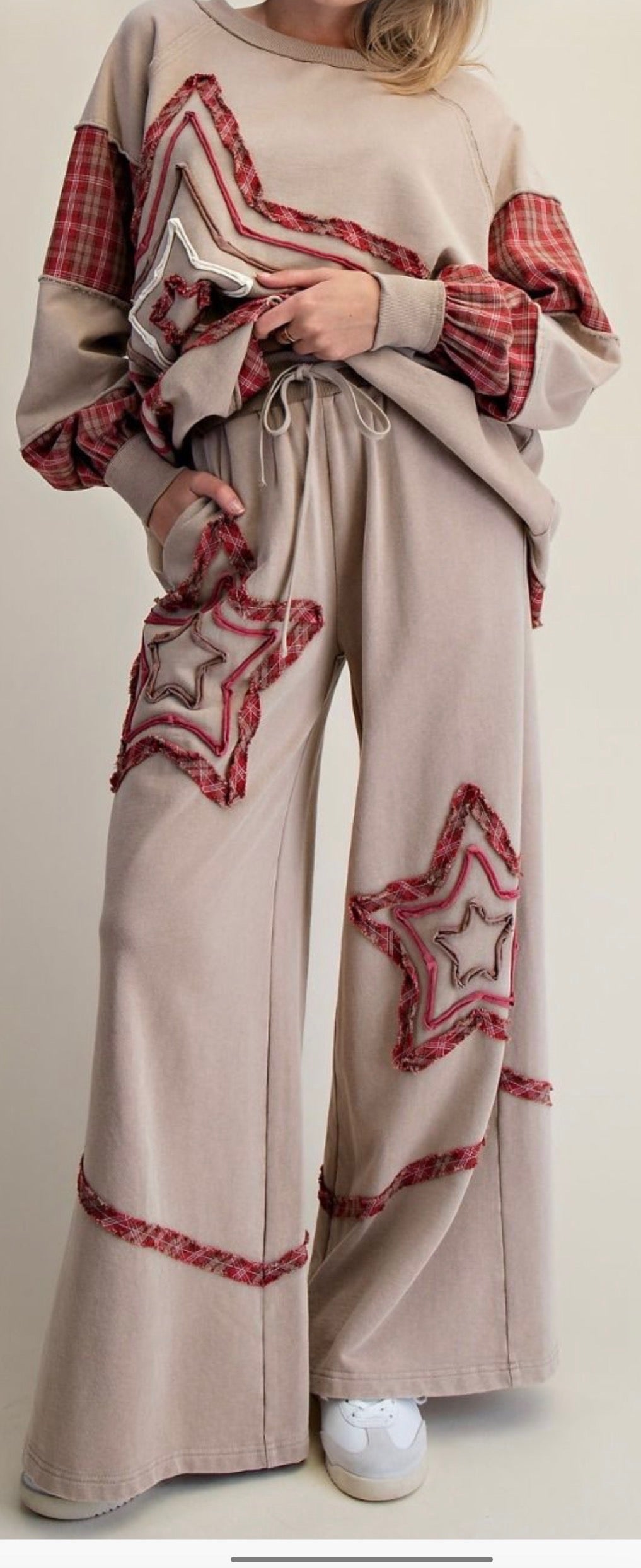Star Patch Long Sleeve SET- Easel