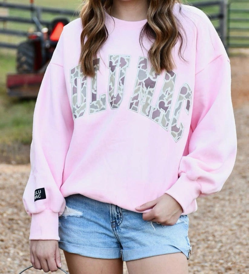 Pink Camo Sweatshirt