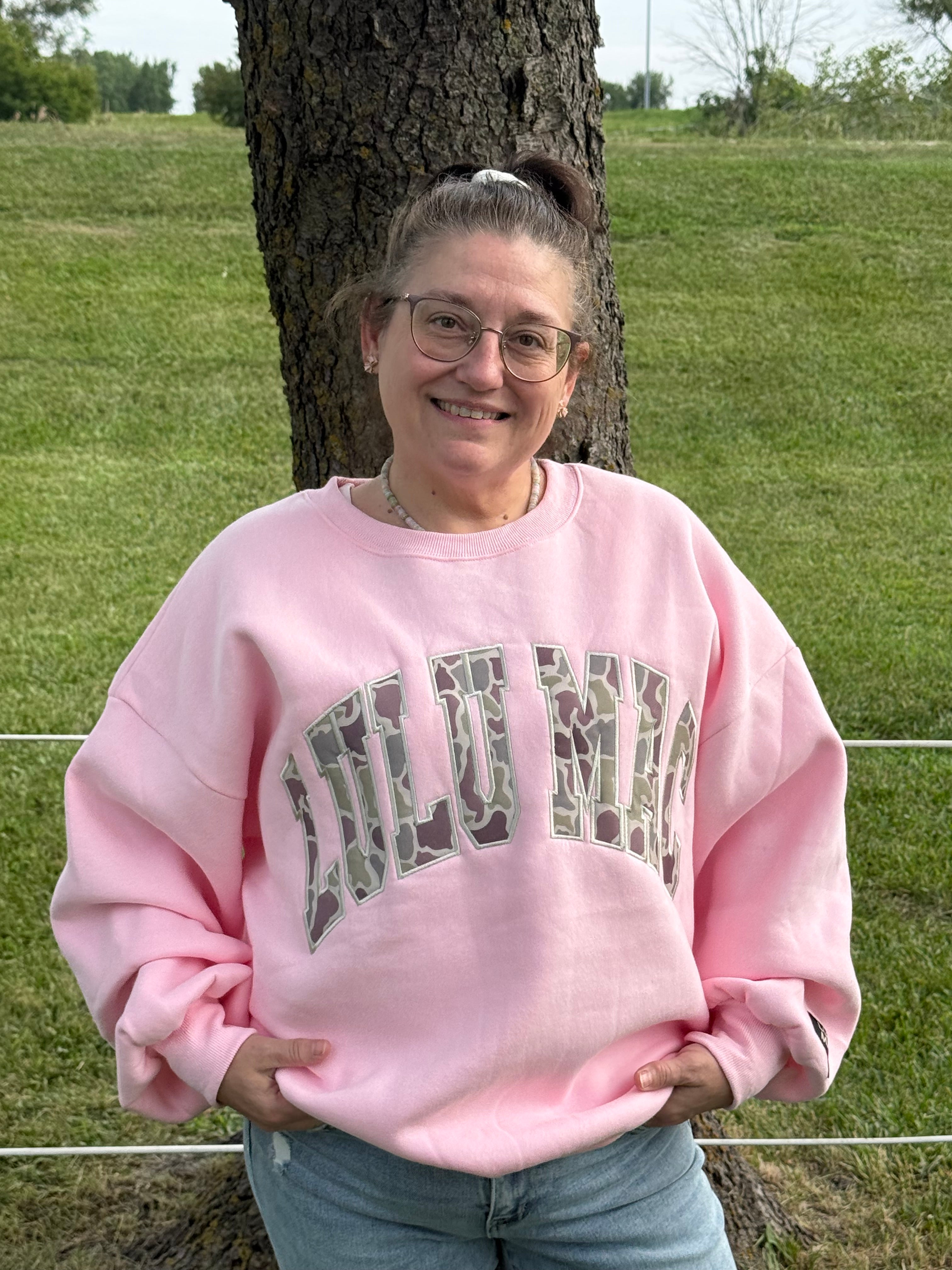 Pink Camo Sweatshirt
