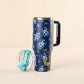 The Darling Effect - 40 oz Lifestyle Flip Straw Tumbler–Endless Daydream Navy